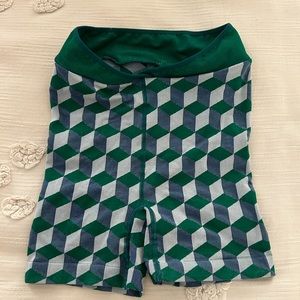 Free people movement cross waist geometric bike shorts